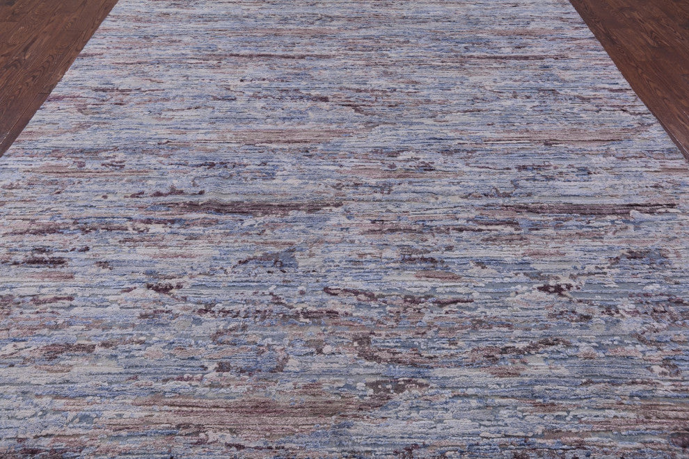 Handmade Wool and Silk Modern Rug 8' 11" X 12' 0" Q9041