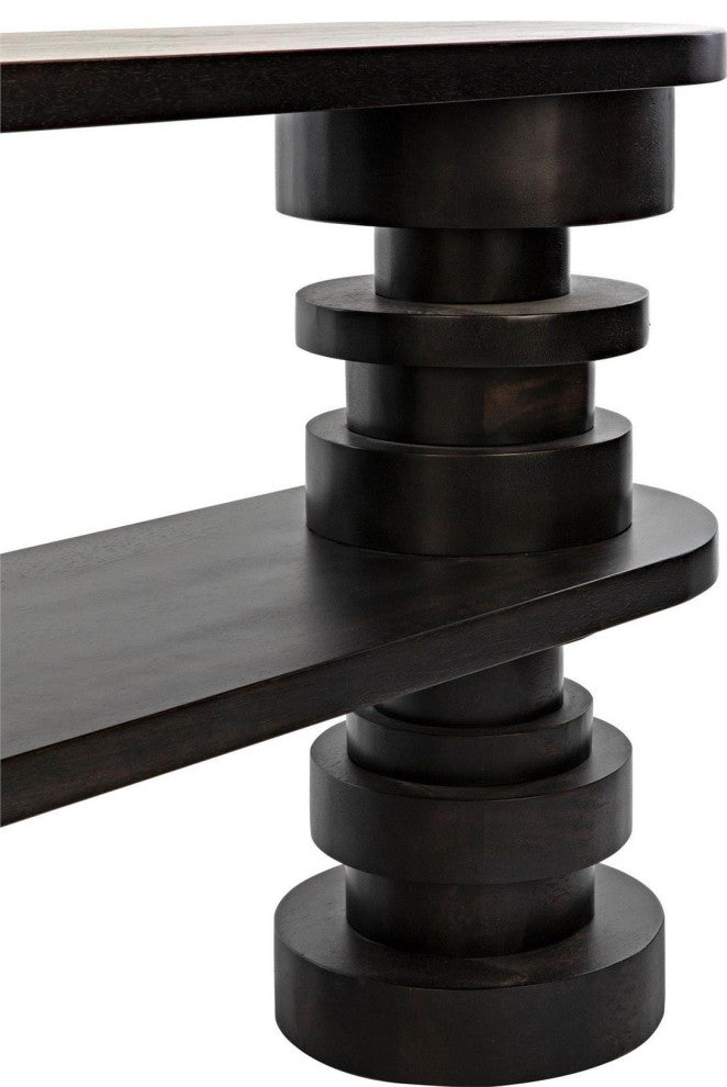 Fuller Ebony Walnut Veneer Console