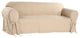 Classic Slipcovers Cotton Duck 1-Piece Loveseat Slipcover, Khaki
