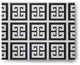 Greek Key Patterned Chenille Rug