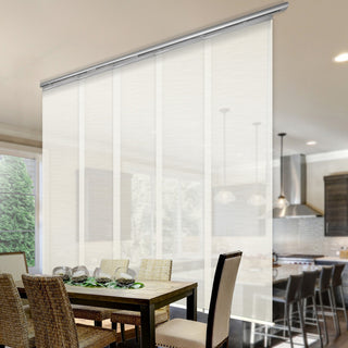 Malia 5-Panel Track Extendable Vertical Blinds 58-110"W