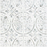 White Tin Peel And Stick Tile Backsplash