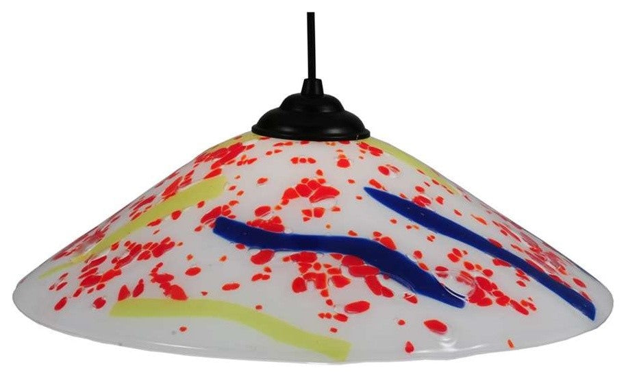 18W Metro Fusion Pizza Glass Pendant