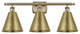 Ballston Cone Bath Vanity Light, Antique Brass, Antique Brass