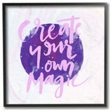 Create Your Own Magic Purple Stars Inspirational Girls,1pc, each 12 x 12