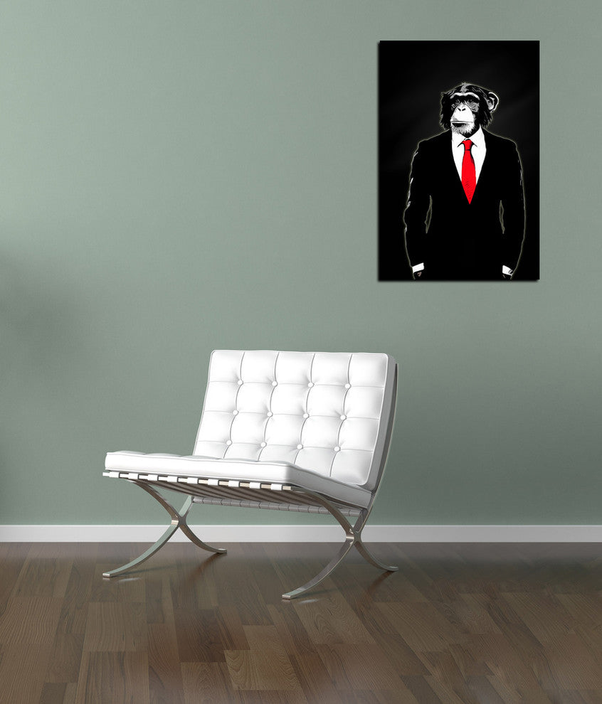 Cortesi Home "Domesticated Monkey" by Nicklas Gustafsson, Giclee Canvas, 18"x26"