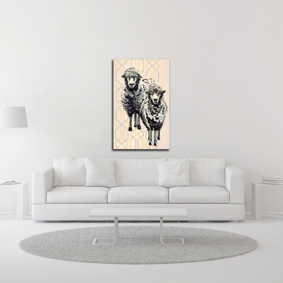 Woolly Two by Stephanie Aguilar, Print on Canvas, 15"x24"