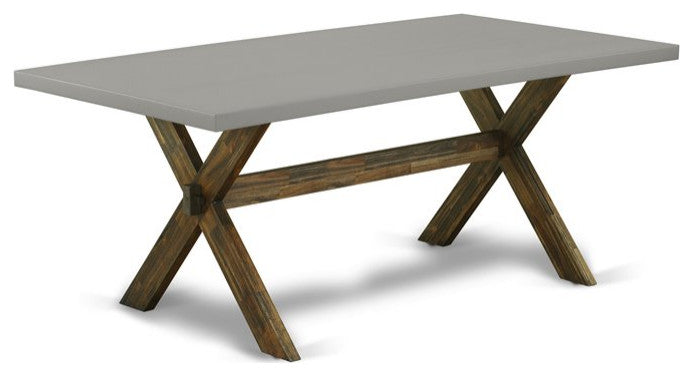 X797Fl716-7, 7-Piece Set, 6 Chairs and Small Table Hardwood Frame