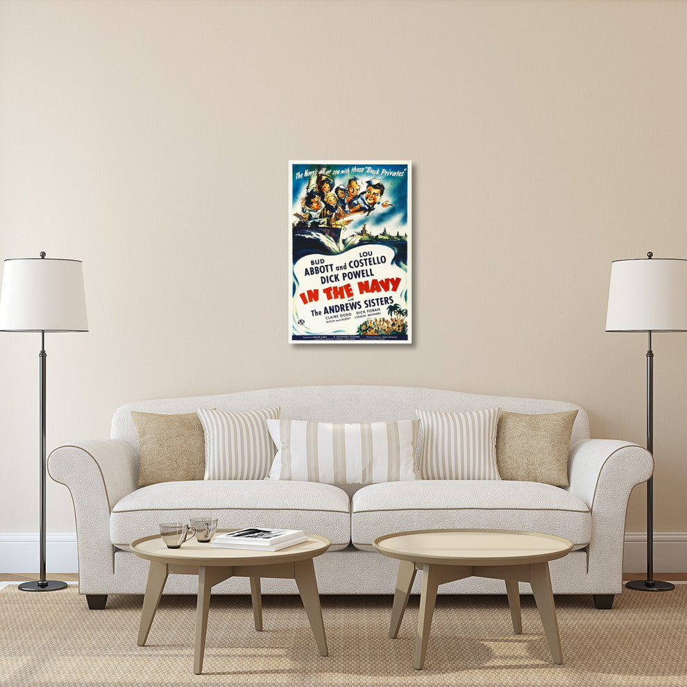 "Abbott & Costello - In The Navy" Canvas by Hollywood Photo Archive, 27x40"