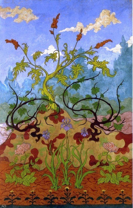 Paul Ranson Four Decorative Panels Wrapped Canvas, 18"x27"