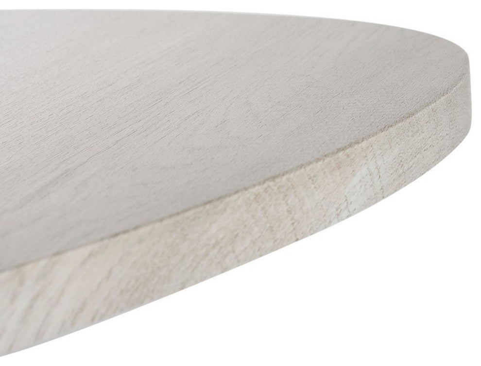 Safavieh Berlin Tripod Side Table, Light Grey Oak/Black