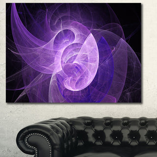 Purple Mystic Psychedelic Design, Oversized Abstract Canvas Art Print, 60x40