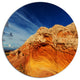 Coyote Buttes Of Vermillion Cliffs, Landscape Disc Metal Artwork, 23"