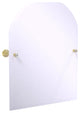 Carolina Crystal Frameless Arch Top Tilt Mirror, Beveled Edge, Satin Brass
