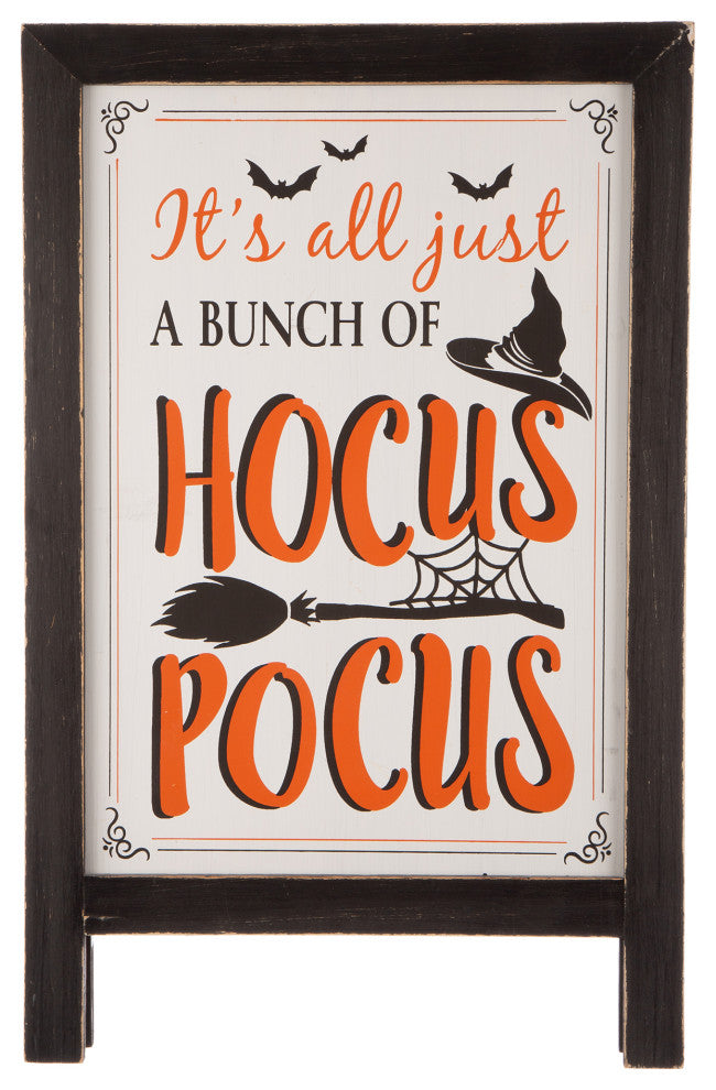 24"H Halloween Wooden Sanding Easel Sign Decor or Hanging Decor