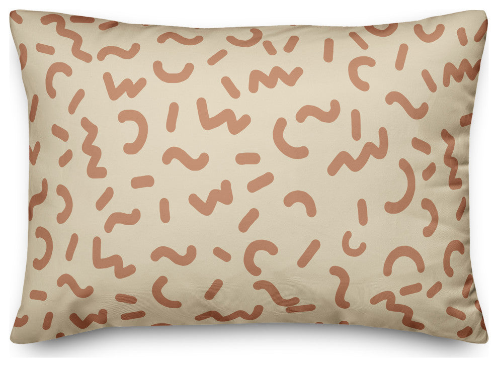 Funky Squiggles 14x20 Spun Poly Pillow