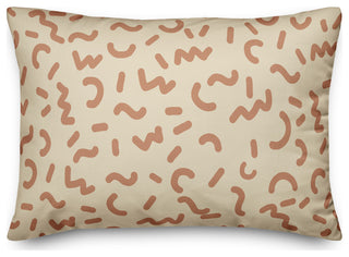 Funky Squiggles 14x20 Spun Poly Pillow