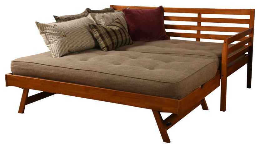 Boho Daybed With Pop Up and Linen Stone Mattresses, Barbados