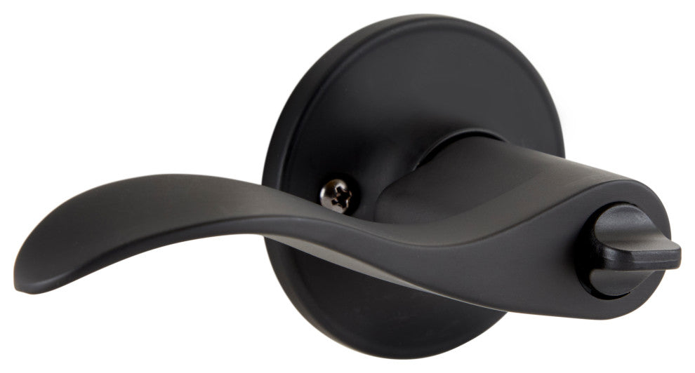 Delaney Hardware Callan Bennett Keyed Entry Lever Set, Black