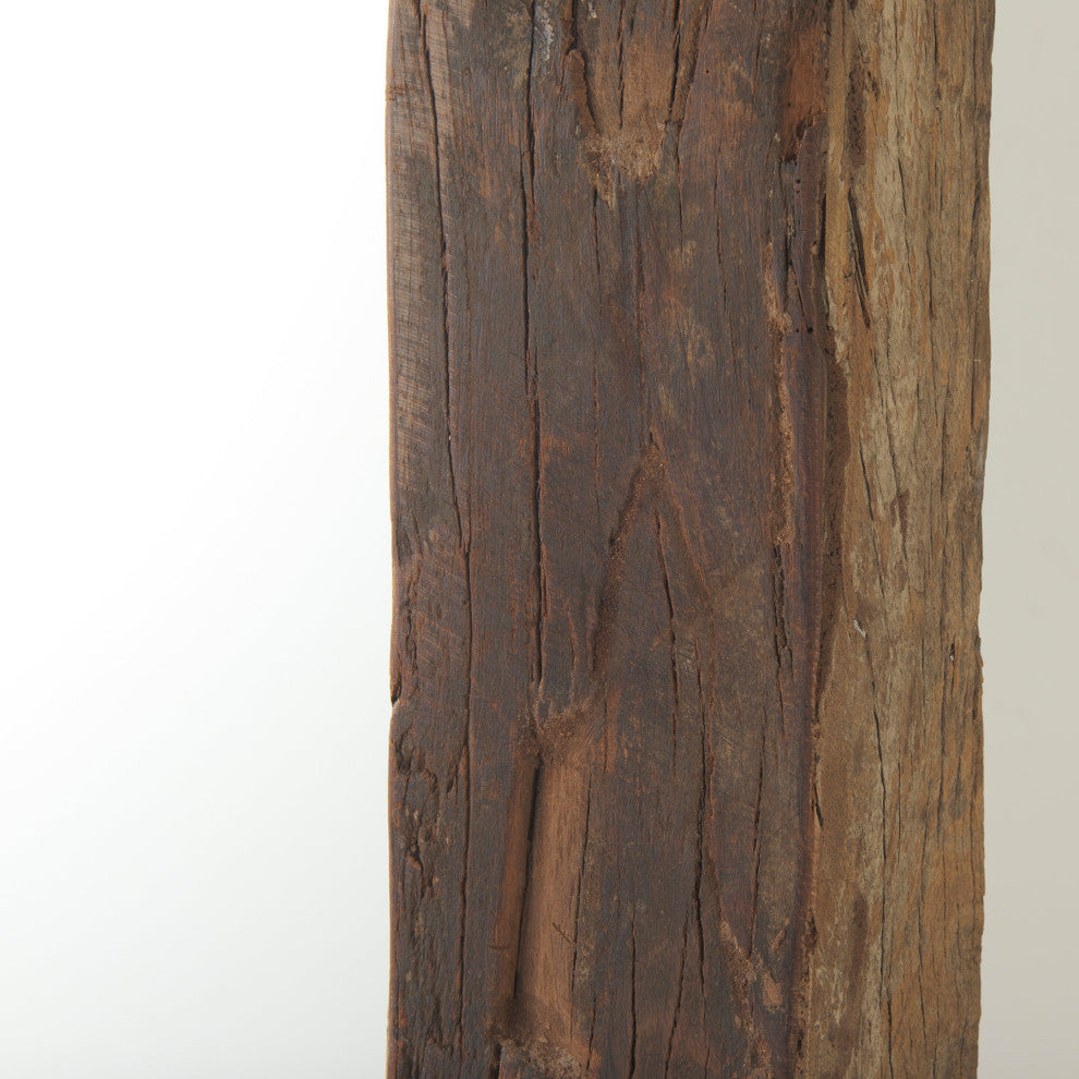 Gerome Brown Solid Wood Frame Rectangular Wall Mirror, 48" x 28"