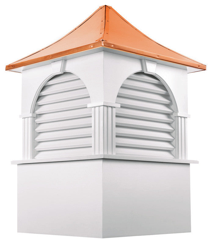 Farmington Vinyl Cupola With Copper Roof, 26"x39"