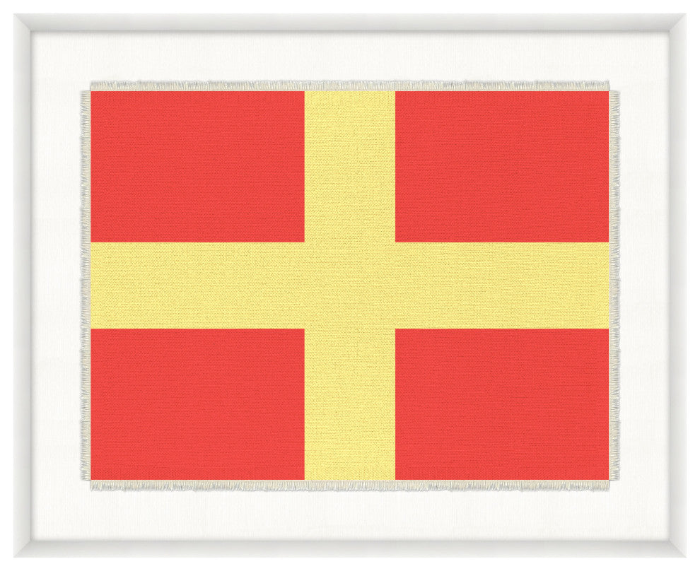 Nautical Flag Textile R, Giclee Reproduction Artwork