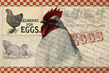 "Check Chicken 2" Painting Print on Canvas