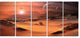 Alien Planet 3D Rendered Computer Art, Landscape Canvas Print, 60"x28", 5 Panels