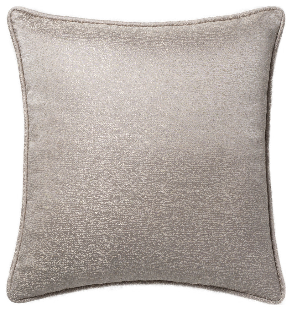 Linum Home Textiles Pixel Decorative Pillow Cover, Light Gray, Square