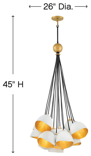 Hinkley Nula Medium Single Tier, Shell White