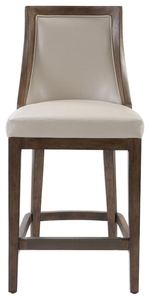 Uttermost Purcell Leather Counter Stool