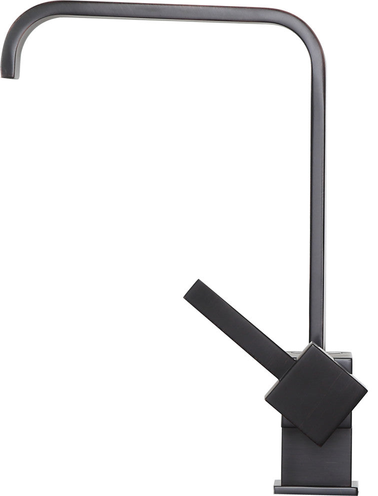 ANZZI Sabre Single-Handle Standard Kitchen Faucet, Brushed Nickel, Oil Rubbed Bronze