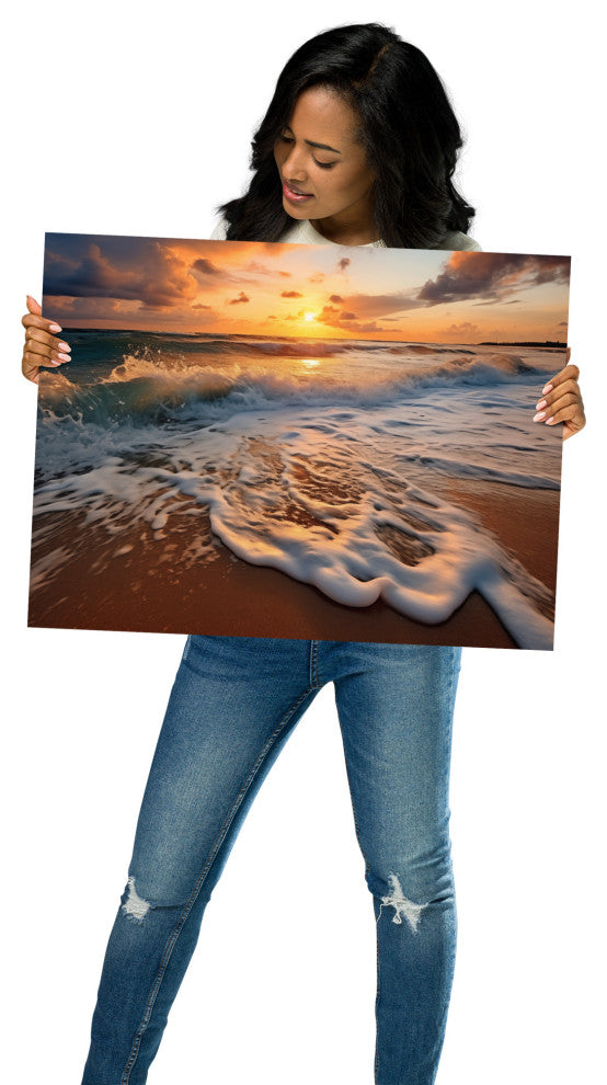 Coastal Artwork: California Dreamin' Photorealistic Digital Art Loose, 18" X 24"