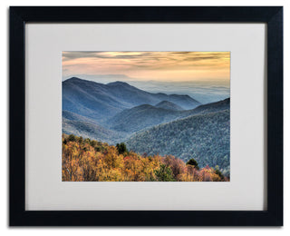 'Shenandoah Autumn' Matted Framed Canvas Art by Pierre Leclerc