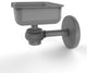 Satellite Orbit One Wall Mount Soap Dish With Twist Accents, Matte Gray