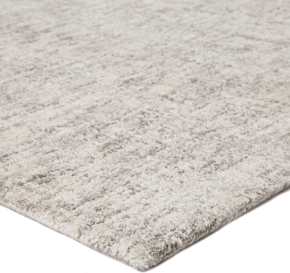 Jaipur Living Britta Plus Handmade Solid Ivory/Taupe Area Rug, 8'x10'