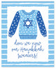 Hanukkah Sweater 8"x10" Easelback Canvas