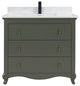 Legion Furniture WS2512 Series Bathroom Sink Vanity, Pewter Green, 36", Artificial Stone Top, Single Sink