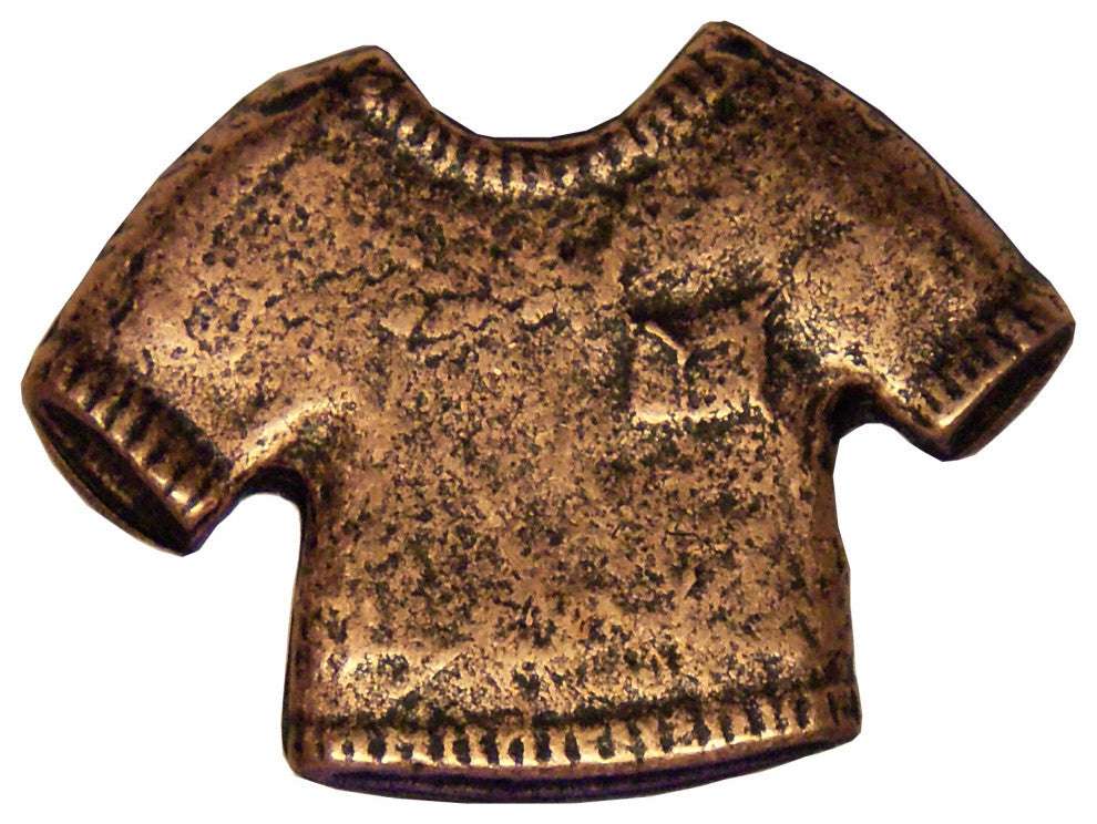 Shirt Cabinet Knob, Antique Copper
