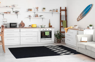 Zipper Stripe Chenille Rug