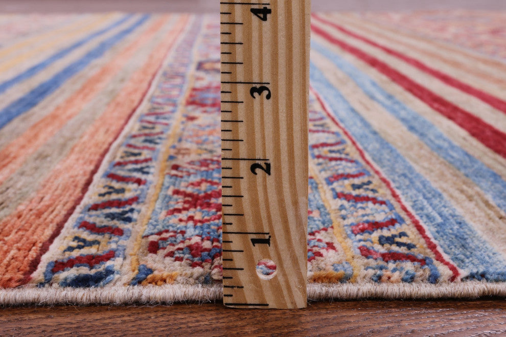 5' 8" X 8' 5" Khorjin Super Kazak Handmade Rug Q11208