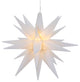 12" White LED Lighted Moravian Star Hanging Christmas Decoration