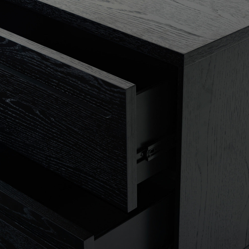 Safavieh Couture Tobiette 2 Drawer Nightstand, Black