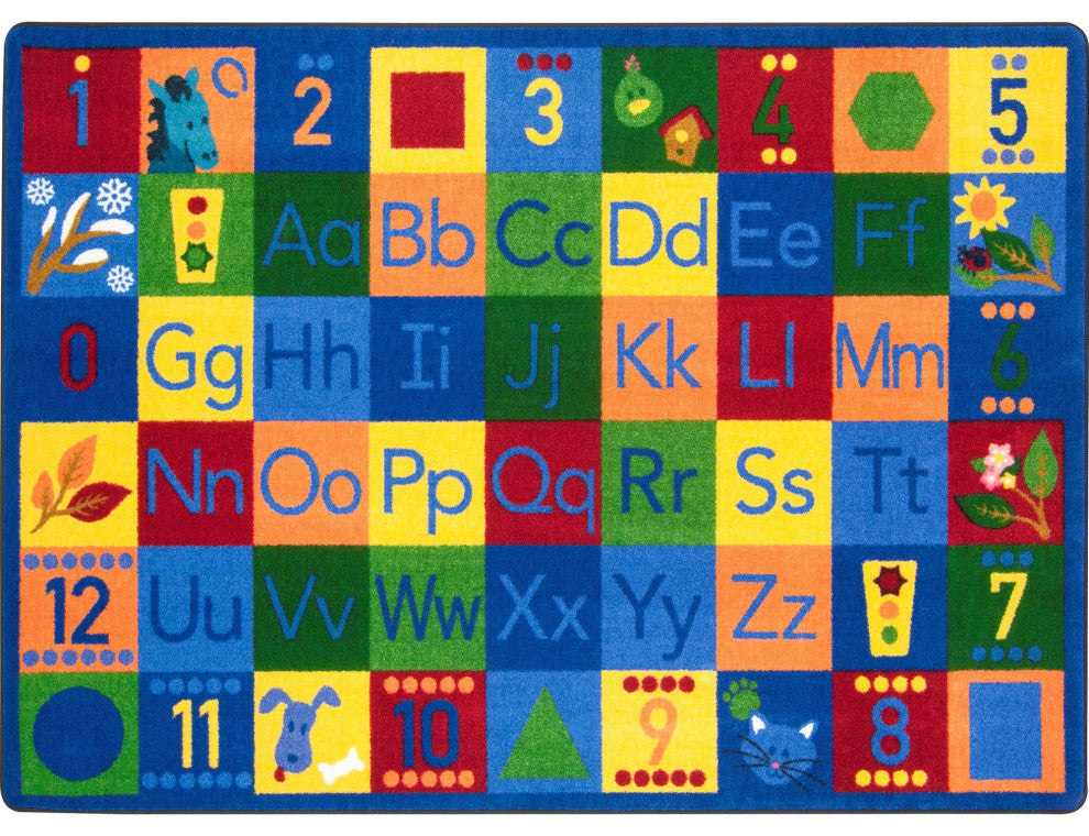 Kid Essentials Rug, Around the Block, 5'4"x7'8"