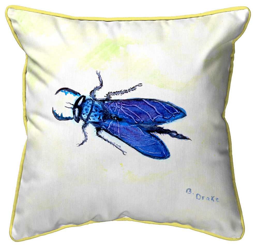 Betsy Drake House Fly Extra Large Zippered Pillow 22x22