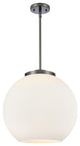 Athens Pendant, Matte Black, Matte White, Matte White