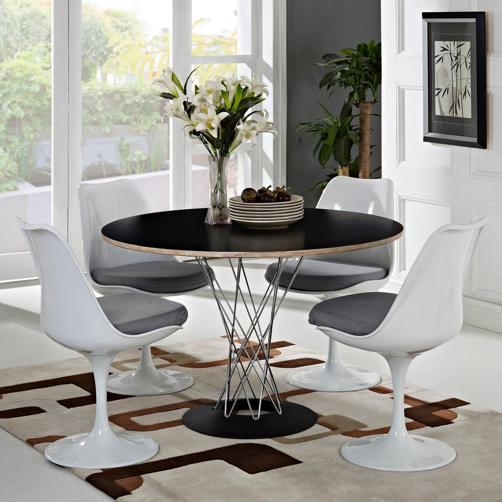 Modern Contemporary Kitchen Dining Side Chair Set of 4 Gray