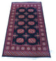 3x5 Hand Knotted Black Bokara Oriental Rug