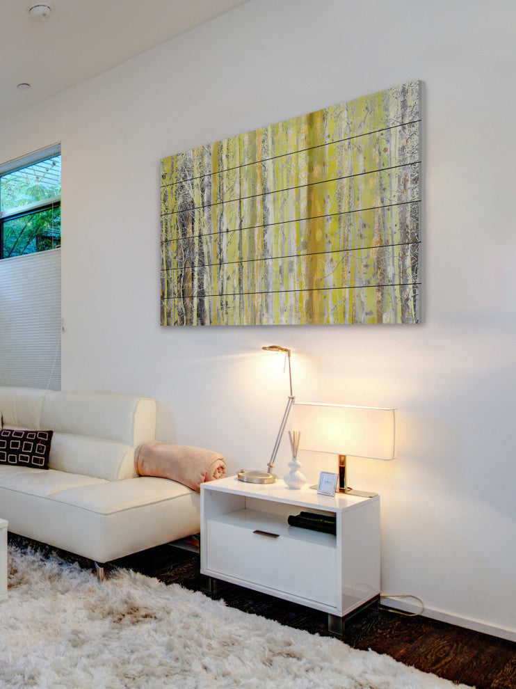 "Aspen Forest 2" UV Ink Print on White Wood60"x40", 60"x40"