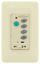 Three Speed Wall Control Non-Reversing, Fan Speed and Light, Light Almond